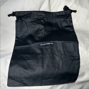 Dolce & Gabbana Black Satin Pouch